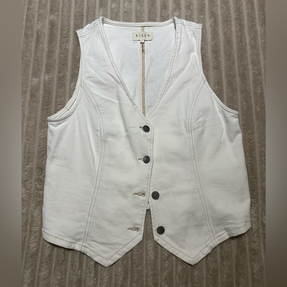 Risen denim vest
